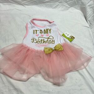 Birthday tutu dog dress